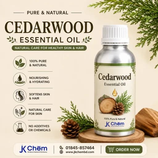 Premium Cedarwood Essential Oil – Cosmetic Grade Natural Oil for Hair Care, Skin Care, Aromatherapy & Soap Making