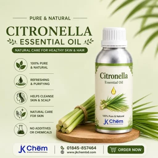 Premium Citronella Essential Oil – Cosmetic Grade Natural Oil for Aromatherapy, Soap Making, Candles & Personal Care Formulations