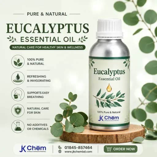 Premium Eucalyptus Essential Oil – Cosmetic Grade Natural Oil for Aromatherapy, Soap Making, Hair Care & Personal Care Formulations