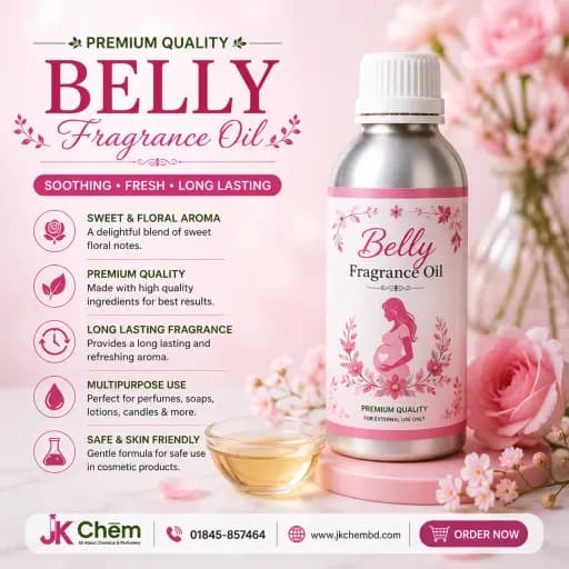 Premium Belly Fragrance Oil – Cosmetic Grade Long-Lasting Perfume Oil for Soap, Candles & Personal Care Products