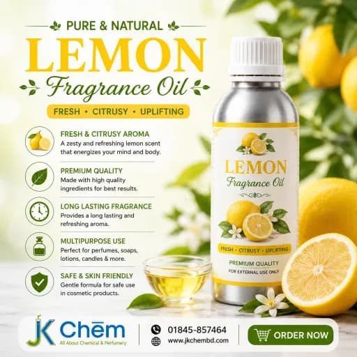 Lemon Fragrance Oil | Premium Cosmetic Grade Fresh Citrus Perfume Oil for Soap Making, Candles & DIY Beauty Formulations