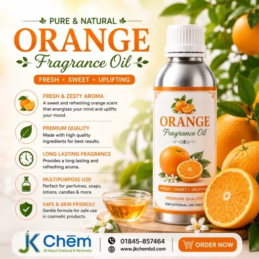 Premium Orange Fragrance Oil – Cosmetic Grade Long-Lasting Citrus Scent for Soap, Candles & Personal Care Products