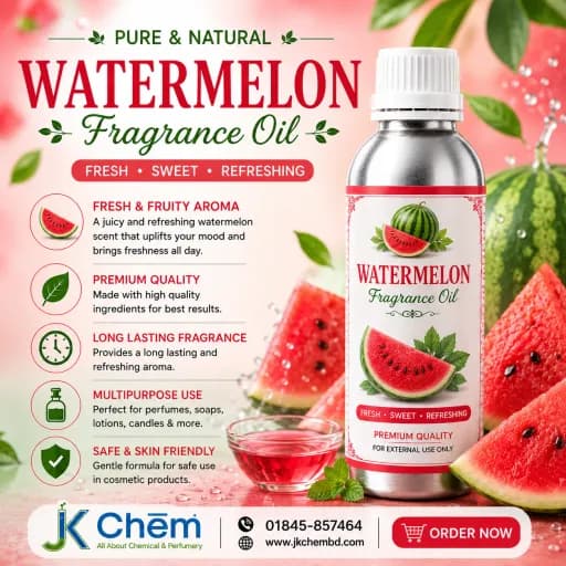 Watermelon Fragrance Oil | Premium Cosmetic Grade Fresh Fruity Perfume Oil for Soap Making, Candles & DIY Beauty Formulations