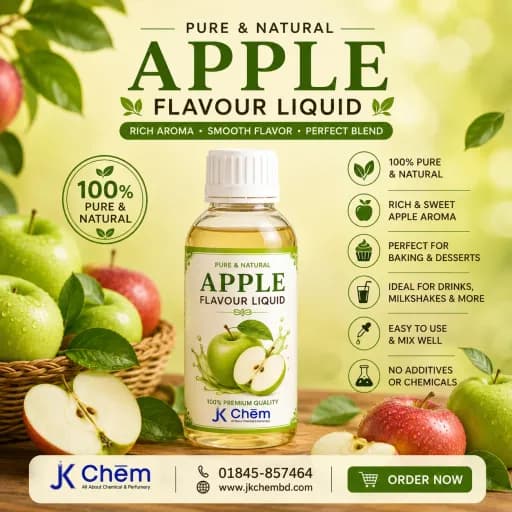 Apple Flavour Liquid (Food Grade) | Concentrated Apple Flavoring Essence for Cakes, Ice Cream, Candies & Beverages