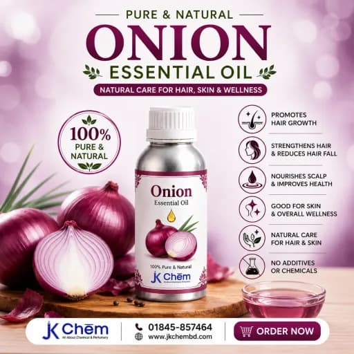 Premium Onion Essential Oil – 100% Pure Natural Essential Oil for Hair Care, Skin Care & Cosmetic Formulations