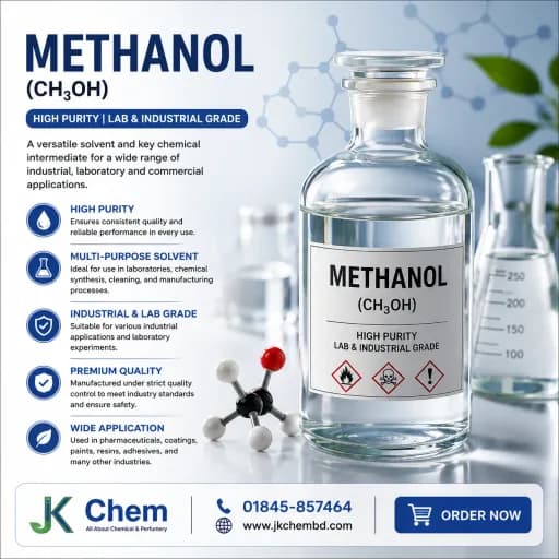 Methanol (Methyl Alcohol) | High Purity Industrial Solvent for Chemical Processing, Laboratory & Industrial Cleaning