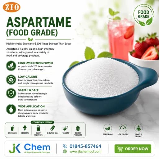 Aspartame (Food Grade) | High Purity Artificial Sweetener for Soft Drinks, Bakery, Desserts & Sugar-Free Food Products