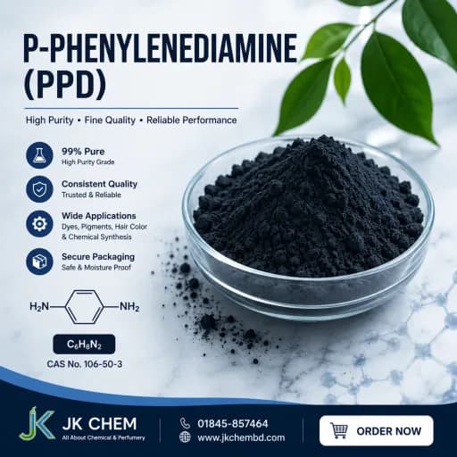 p-Phenylenediamine (PPD) | High Purity Cosmetic Grade Hair Color Ingredient for Oxidative Hair Dye Manufacturing