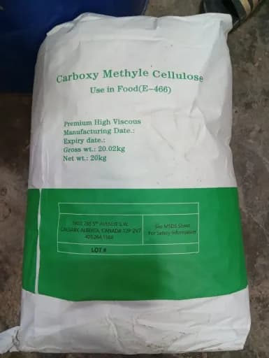 Carboxymethylcellulose (CMC) (কার্বক্সিমিথাইল সেলুলোজ) | Premium Grade CMC Powder for Food, Cosmetics, Pharmaceutical & Industrial Applications