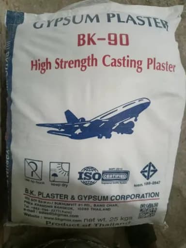 Plaster of Paris Gypsum Powder (প্লাস্টার অফ প্যারিস জিপসাম পাউডার) | High-Quality POP Powder for Construction, Casting, Mould Making & Decorative Applications