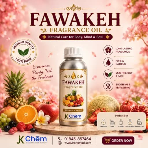 Fawakeh Fragrance Oil (ফাওয়াকেহ ফ্র্যাগরেন্স অয়েল) | Premium Fruity & Sweet Fragrance for Perfume, Soap, Body Mist, Cosmetics & Candle