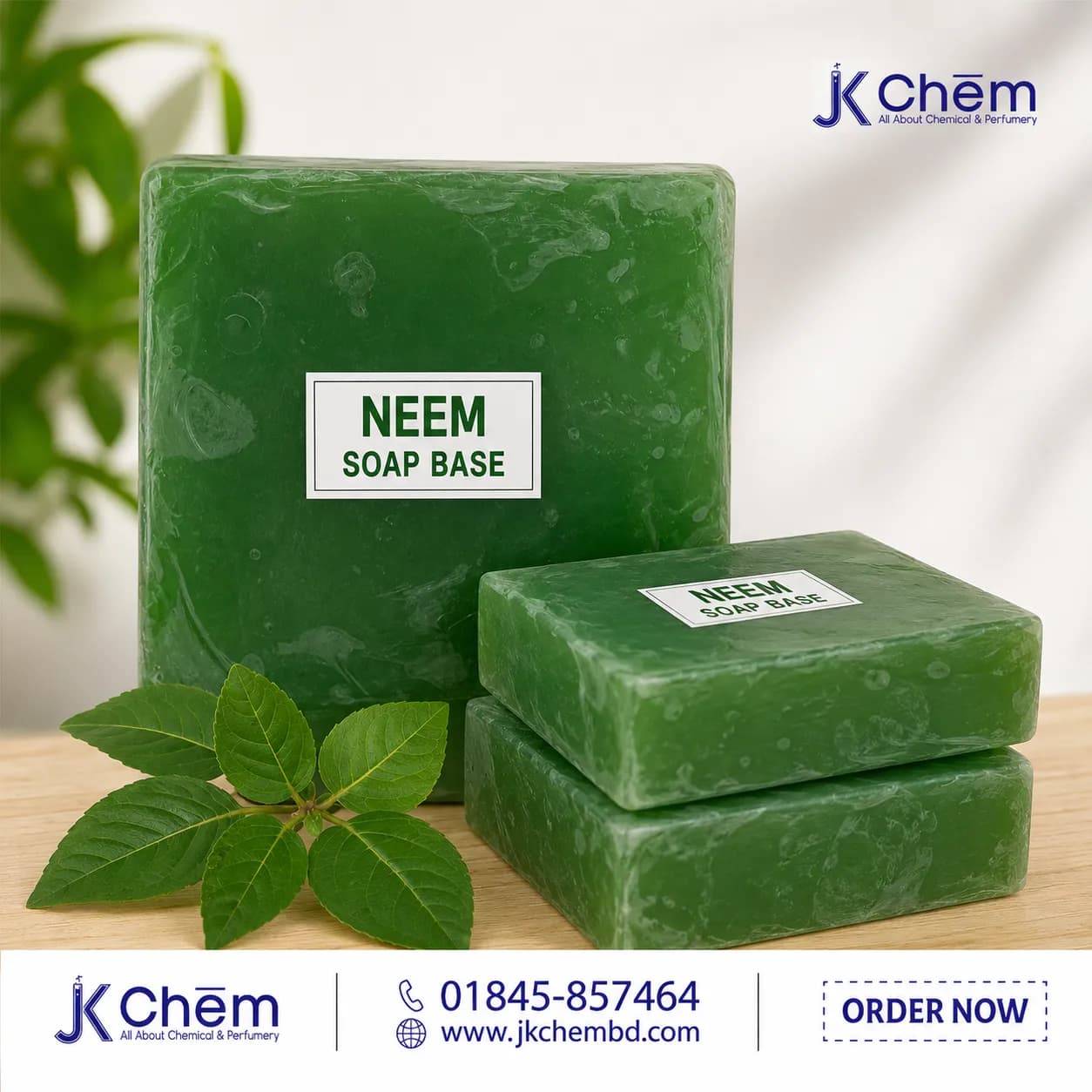 Premium Neem Melt & Pour Soap Base | Herbal Neem Soap Base for Handmade Soap Making