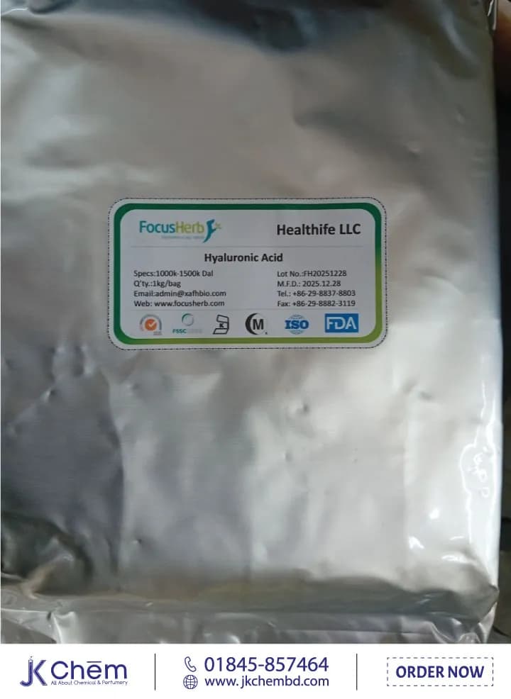Hyaluronic Acid Powder (Sodium Hyaluronate) | Cosmetic Grade Moisturizing Ingredient for Serum, Cream & Skincare Formulations